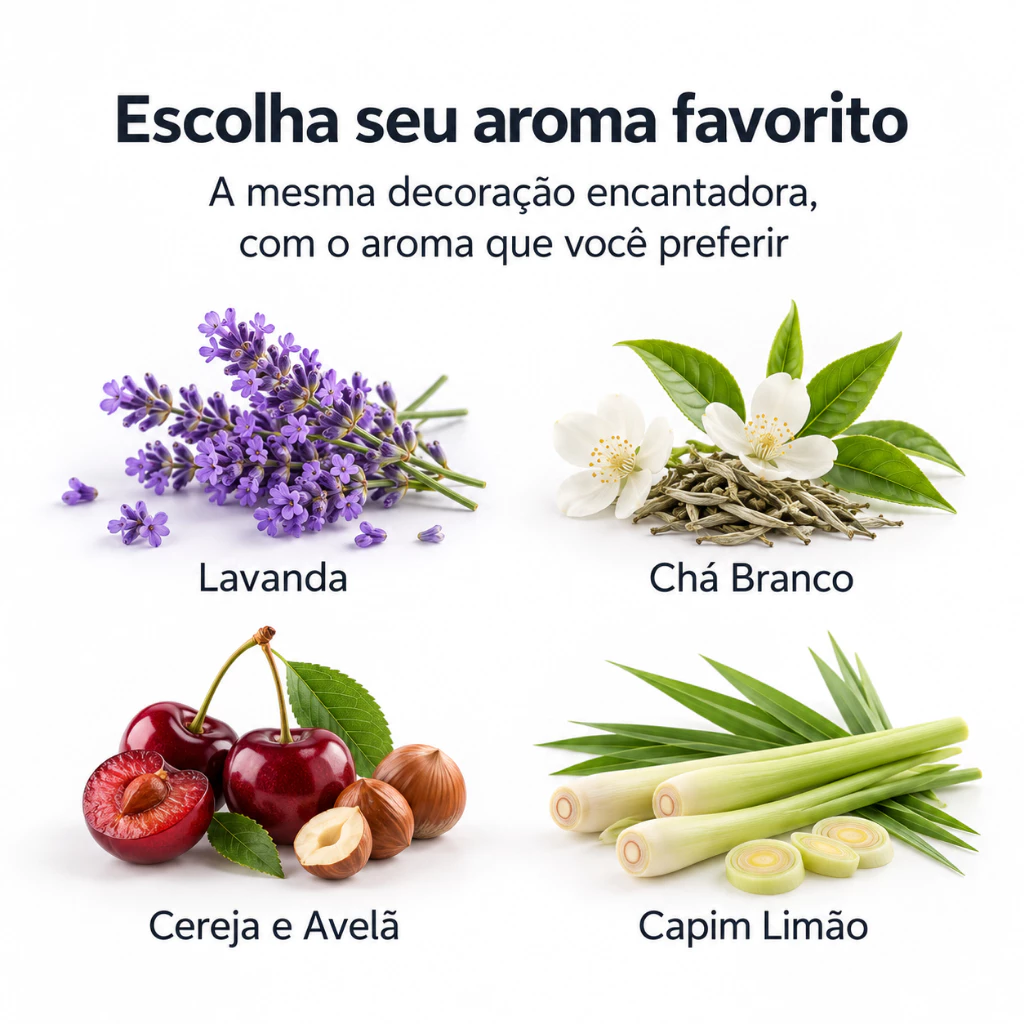 Vela aromática artesanal para presente