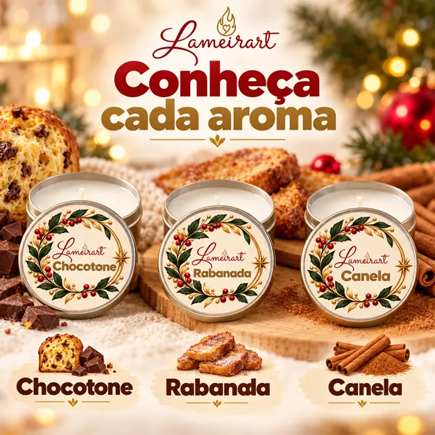 Mini velas aromáticas de Natal