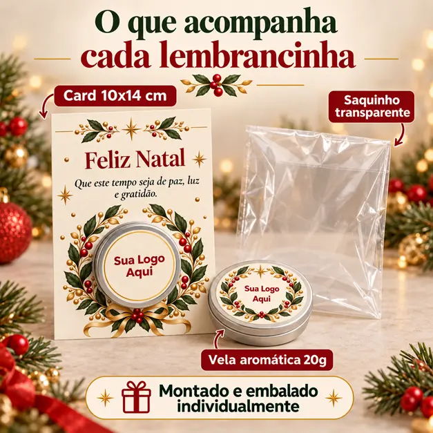Card e vela aromática personalizada - imagem 3